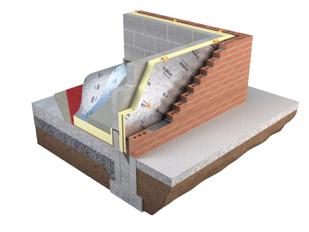 Partial fill PIR cavity wall insulation solution