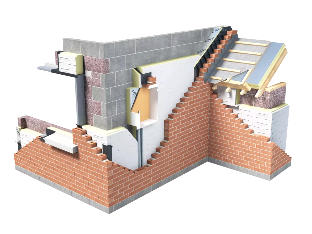 Cavitytherm 360 product displayed between walls zig zag imagery