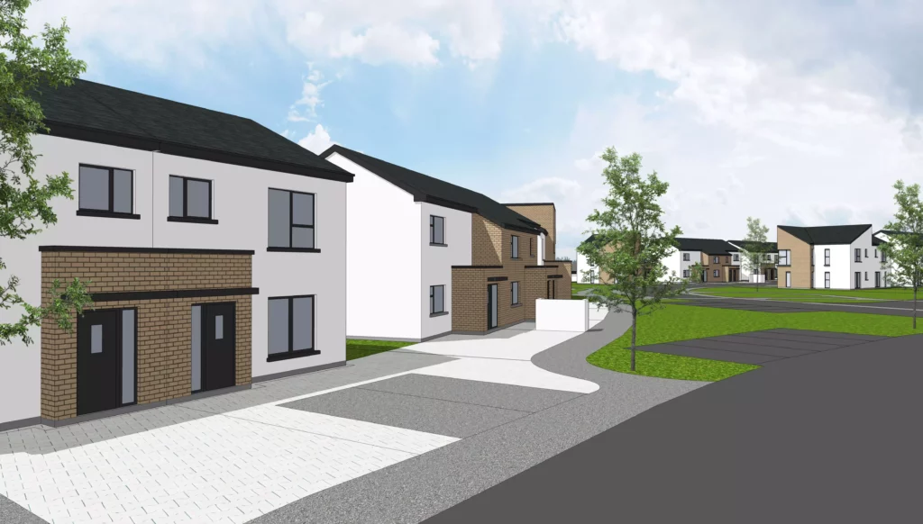 An Garr&aacute;n, a housing estate developed using unilin insulation