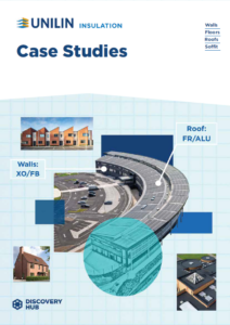 Brochure for Unilin Insulation which depicts case studys across our range of insulation products in built environments